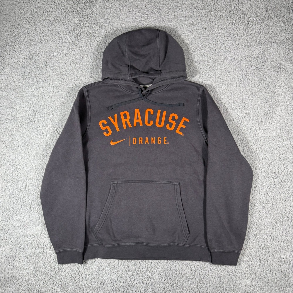 Syracuse Orange Nike Sweatshirt‎ Mens Small Gray Club Fleece Hoodie Pullover
